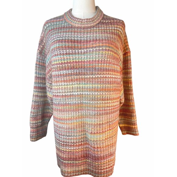 2/$30 ZARA Multicolor Striped Sweater S Acrylic & Nylon - Picture 1 of 13
